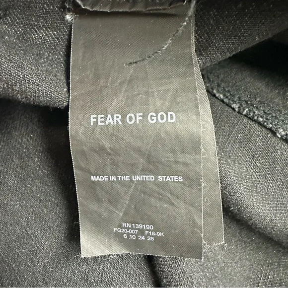 Fear of God Sixth Collection Jui Jitsu Denim Cargo Pants Size Large